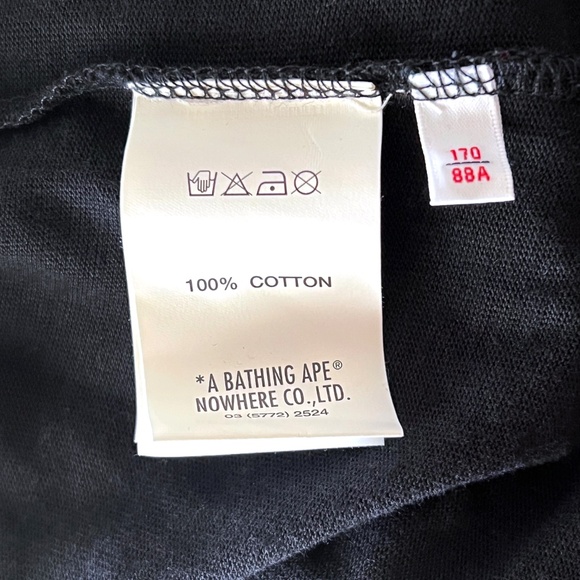 NWT AAPE by A Bathing Ape Short Sleeve Logo Hoodie Size Small - Picture 4 of 8